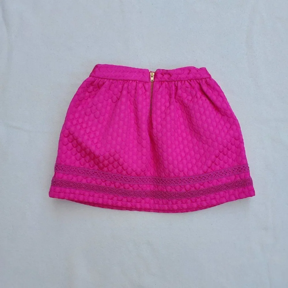 Genuine Kids from OshKosh Pink Textured A-Line Mini Skirt
